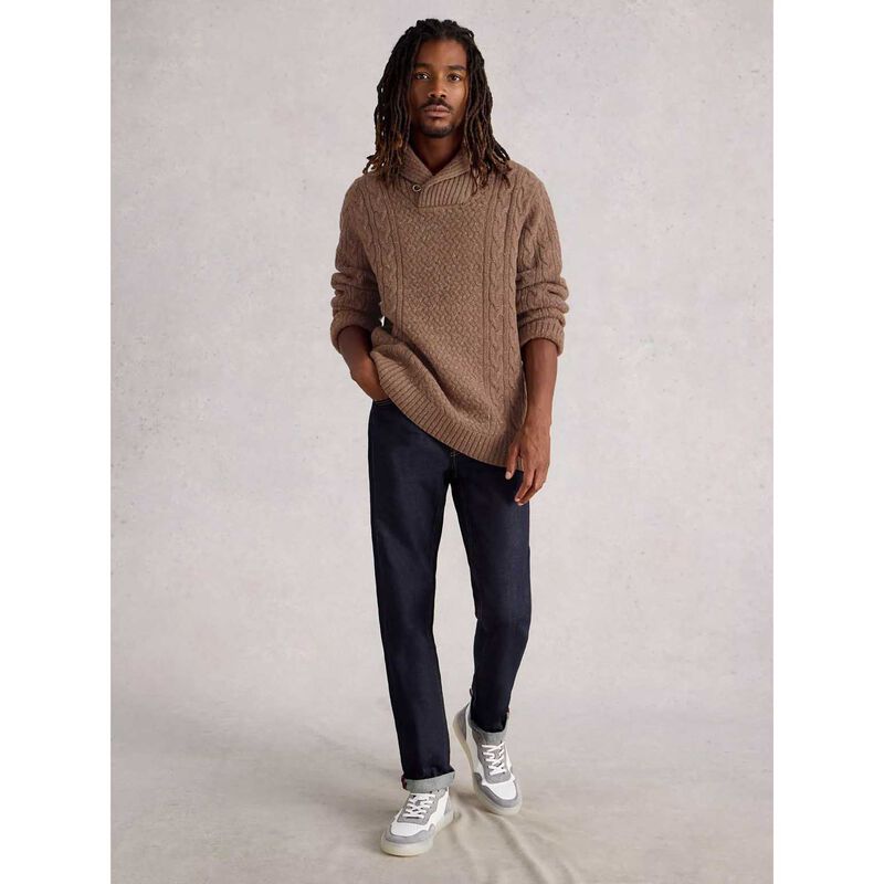 White Stuff Berkley Shawl Neck Jersey image number 3